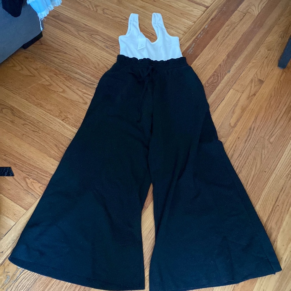 Black and white jumpsuit